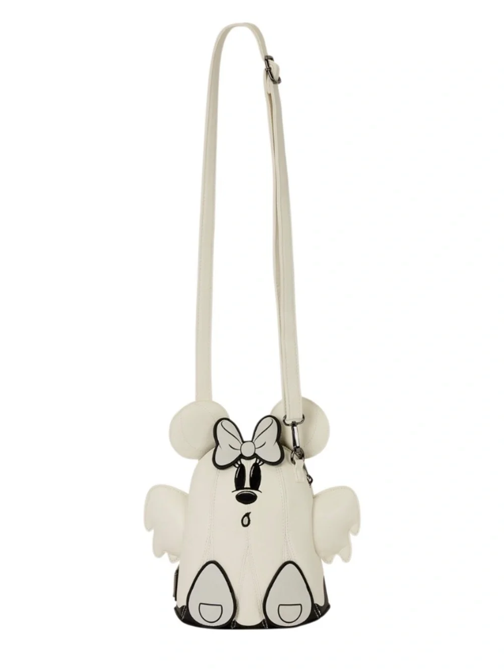 Loungefly Mickey & Minnie Mouse Ghost Glow Figural Crossbody Bag